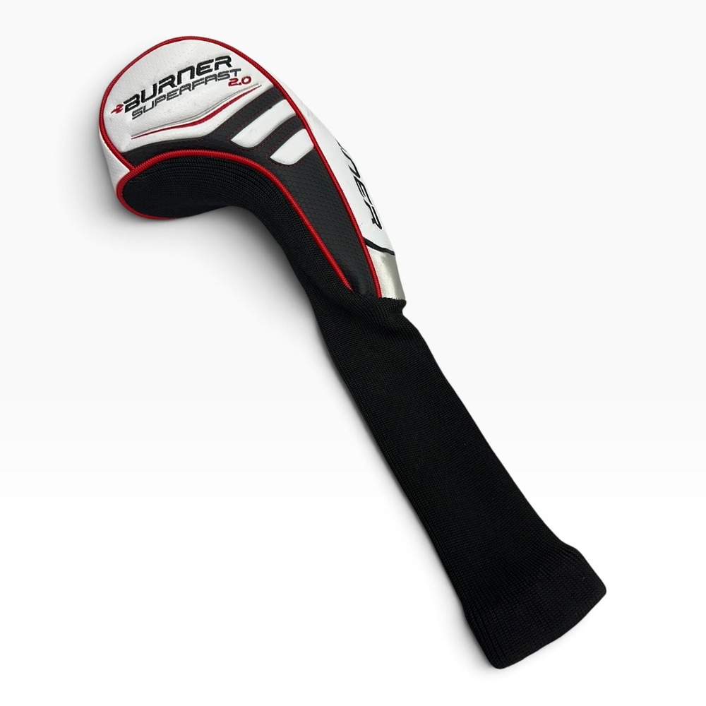 TaylorMade Burner SuperFast 2.0 Driver Headcover White Black Red Golf Club